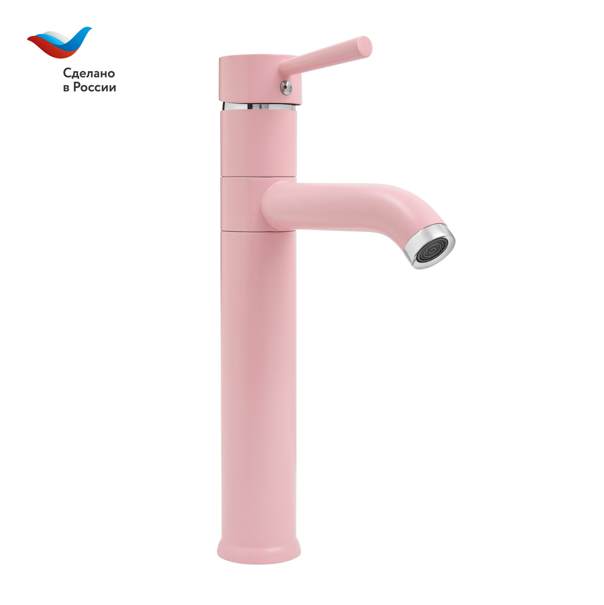 Смеситель для раковины СЛАВЕН Город СЛ-ОД-Д80 розовый