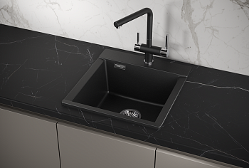 Кухонная мойка GRANULA (4701, ШВАРЦ)