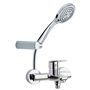 Смеситель для ванны наружнего монтажа однорычажный с душевым комплектом NEW FLY 570502T3            