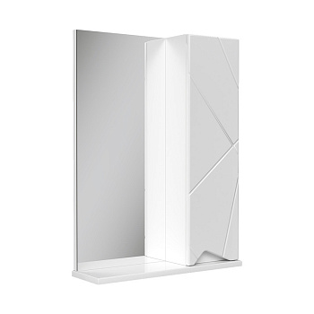 Зеркало-шкаф Pronto 50 правый, белый, VOLNA