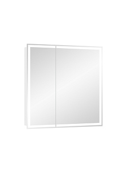 Зеркало-шкаф Allure Led 800х800 с датчиком движения, розеткой