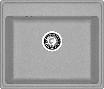 GRANFEST Мойка композит VERTEX, GF-V-580, чаша 580*500, серый