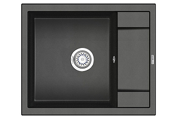 Кухонная мойка GRANULA (6002, ЧЕРНЫЙ)