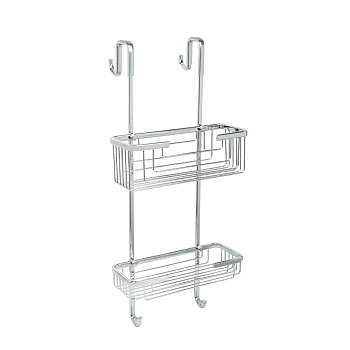 Полка для душевой кабины Fixsen прямая двухэтажная хром латунь FX-854-2