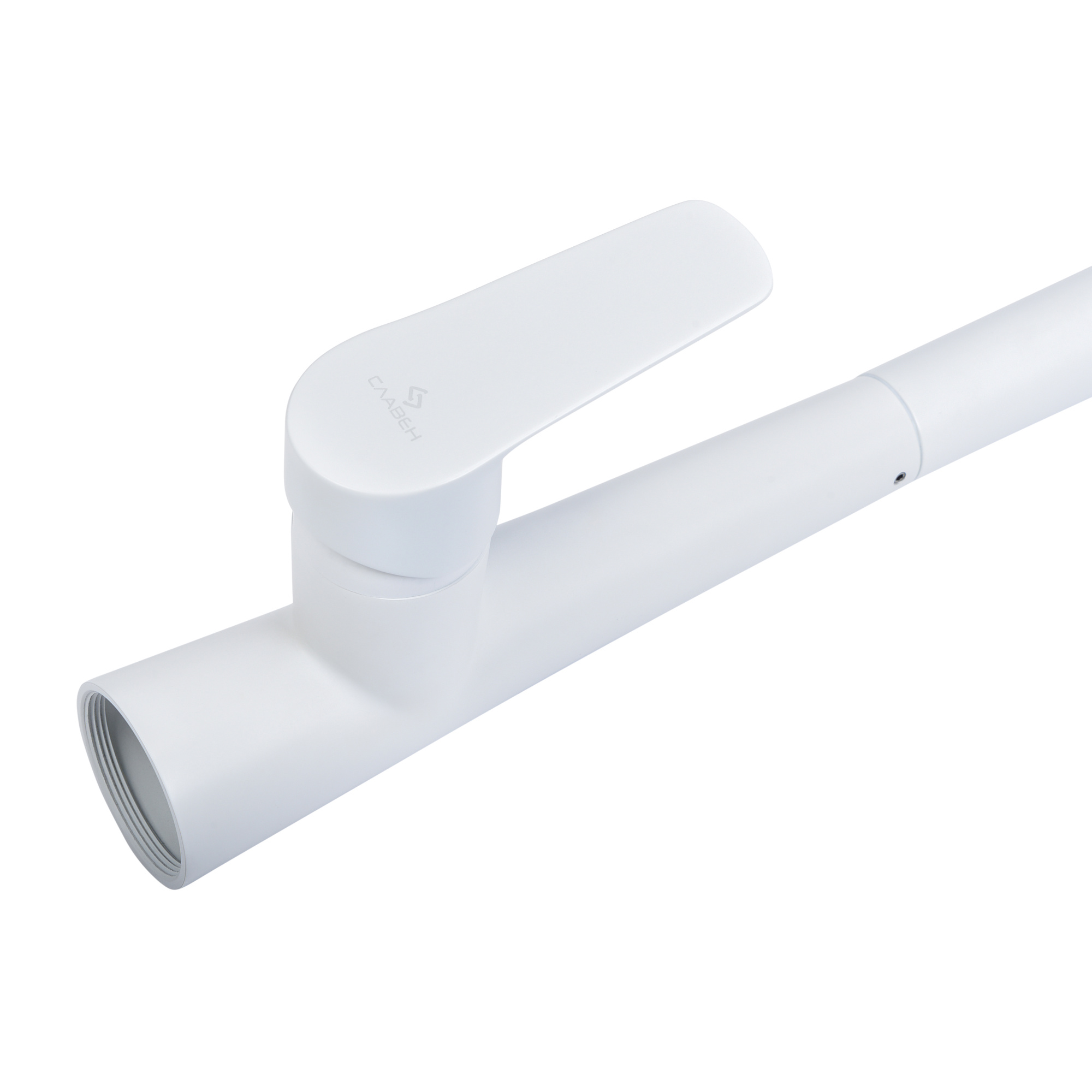 Смеситель для кухни СЛАВЕН Коттедж СЛ-ОД-Г2Б белый