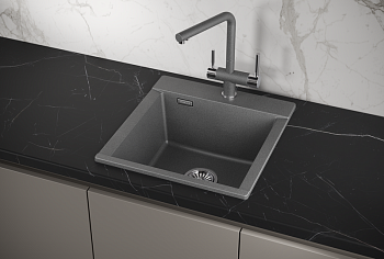 Кухонная мойка GRANULA (4701, ГРАФИТ)