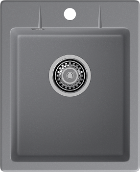 GRANFEST Мойка URBAN 240  1-чаша 400*490мм темно-серый арт.GF-UR-