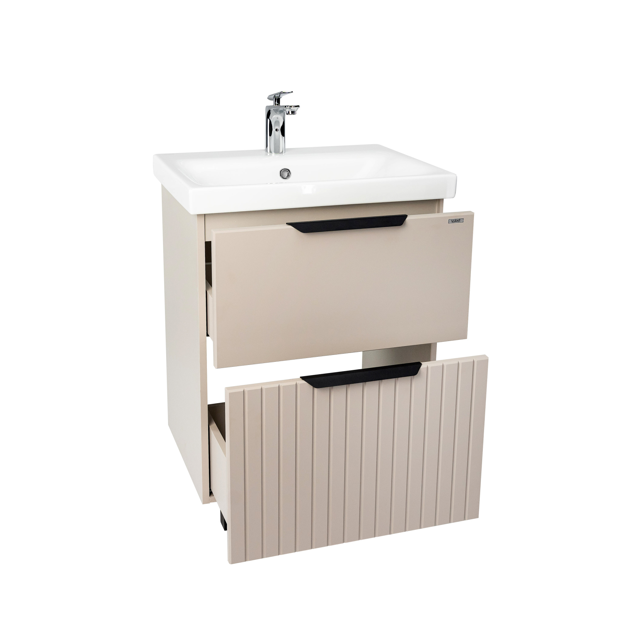 Тумба под раковину VIANT СИЦИЛИЯ 60 напольная капучино (VSIC60MDCAP-T2Y)