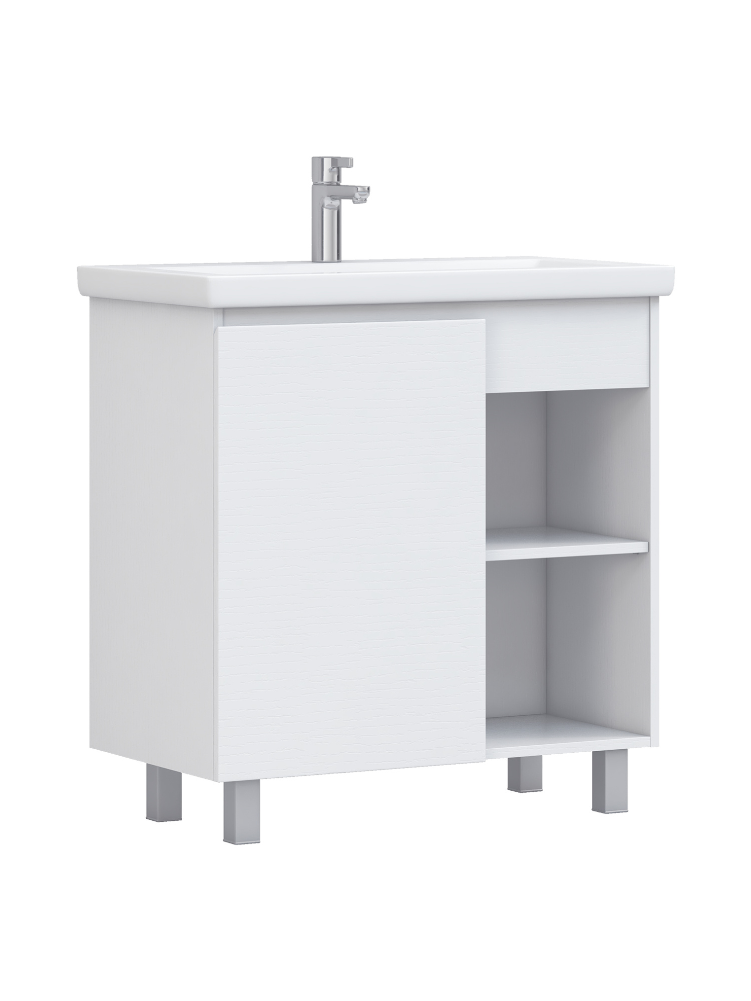 Тумба под раковину VIGO Milos 80 (Como) 318 белый