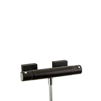 Термостатический смеситель для душа наружнего монтажа AROLA 263402S матовый черный