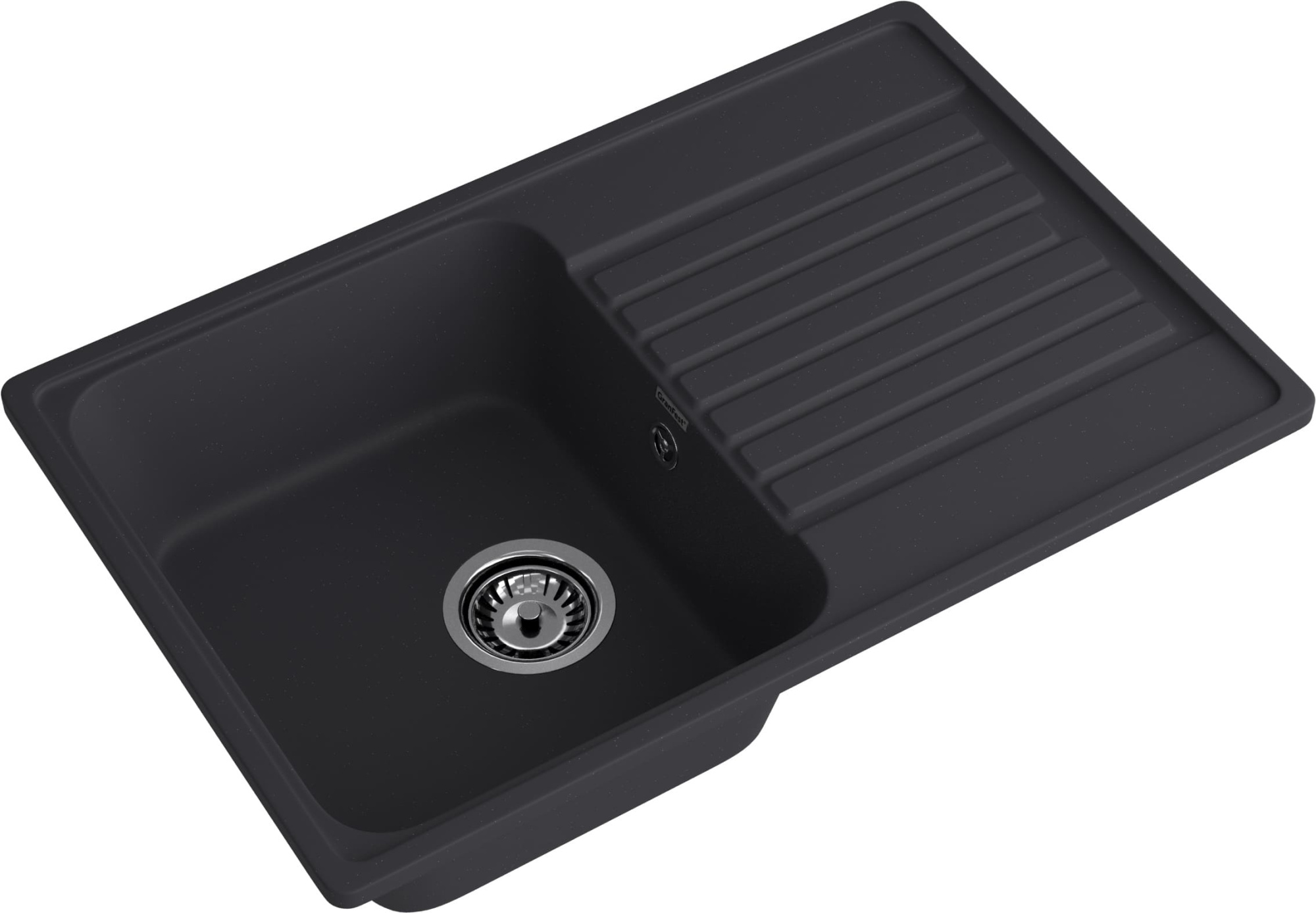 GranFest QUARZ (ECO-78) Мойка чаша+кр 740*480 (черный)