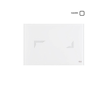 879065 Панель слива TRIBE, двойной слив, белая, OLI