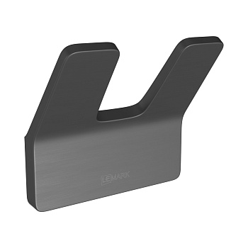 Крючок двойной SMOOTH LINE для полотенец, графит