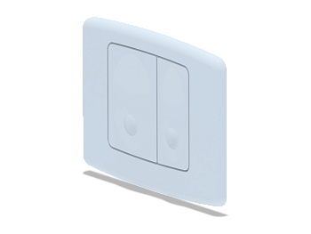 Клавиша для  системы скрытойустановки унитаза белая, ANI PLAST