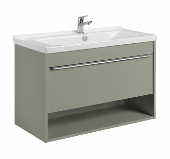 Тумба-умывальник ХОУП 100, 1 ящ., подвесная, хаки (под раковину МИРАНДА 100)