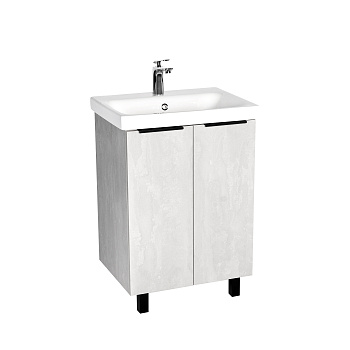 Тумба под раковину VIANT БЕРЛИН 60 напольная цемент (VBER60MDC-T2ST)