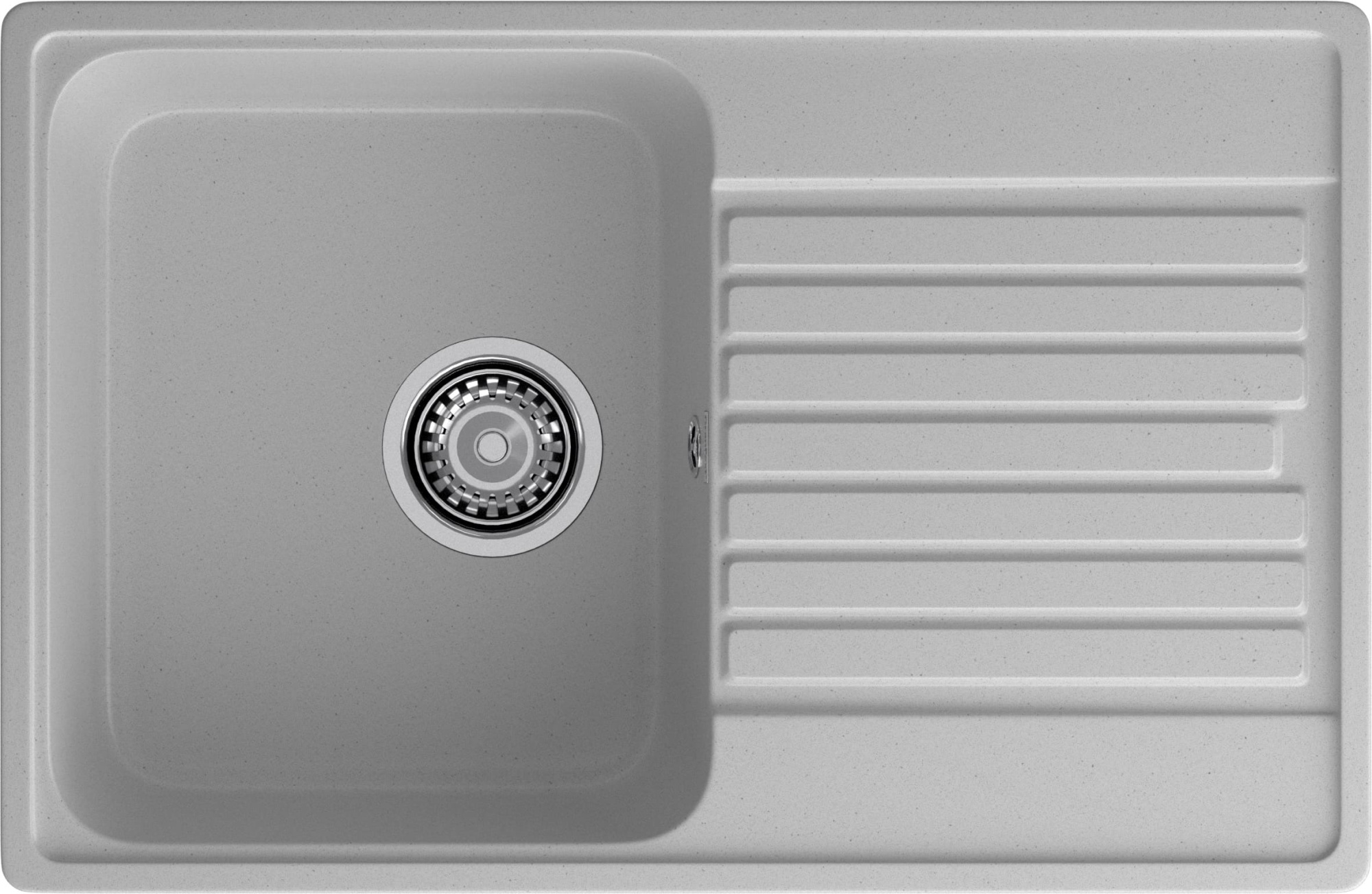 GranFest QUARZ (ECO-78) Мойка чаша+кр 740*480 (серый)