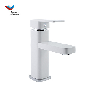 Смеситель для раковины СЛАВЕН Коттедж СЛ-ОД-Н1Б белый