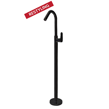 Напольный однорычажый смеситель для раковины тотем ALEXIA 367602SNM матовый черный