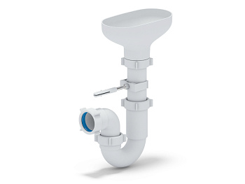 Сифон АНИ Пласт DR0100 1 1/2 дюйма 40 с разрывом струи