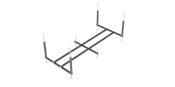 Каркас для ванны ALEX BAITLER KN156 для акриловых ванн 150х60