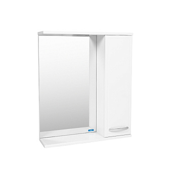 Зеркало со шкафом VIANT МИЛАН 60 подвесное белый (VMIL60-ZSHR)