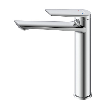 Смеситель DECOROOM DR24013 для умывальника высокий монолитный