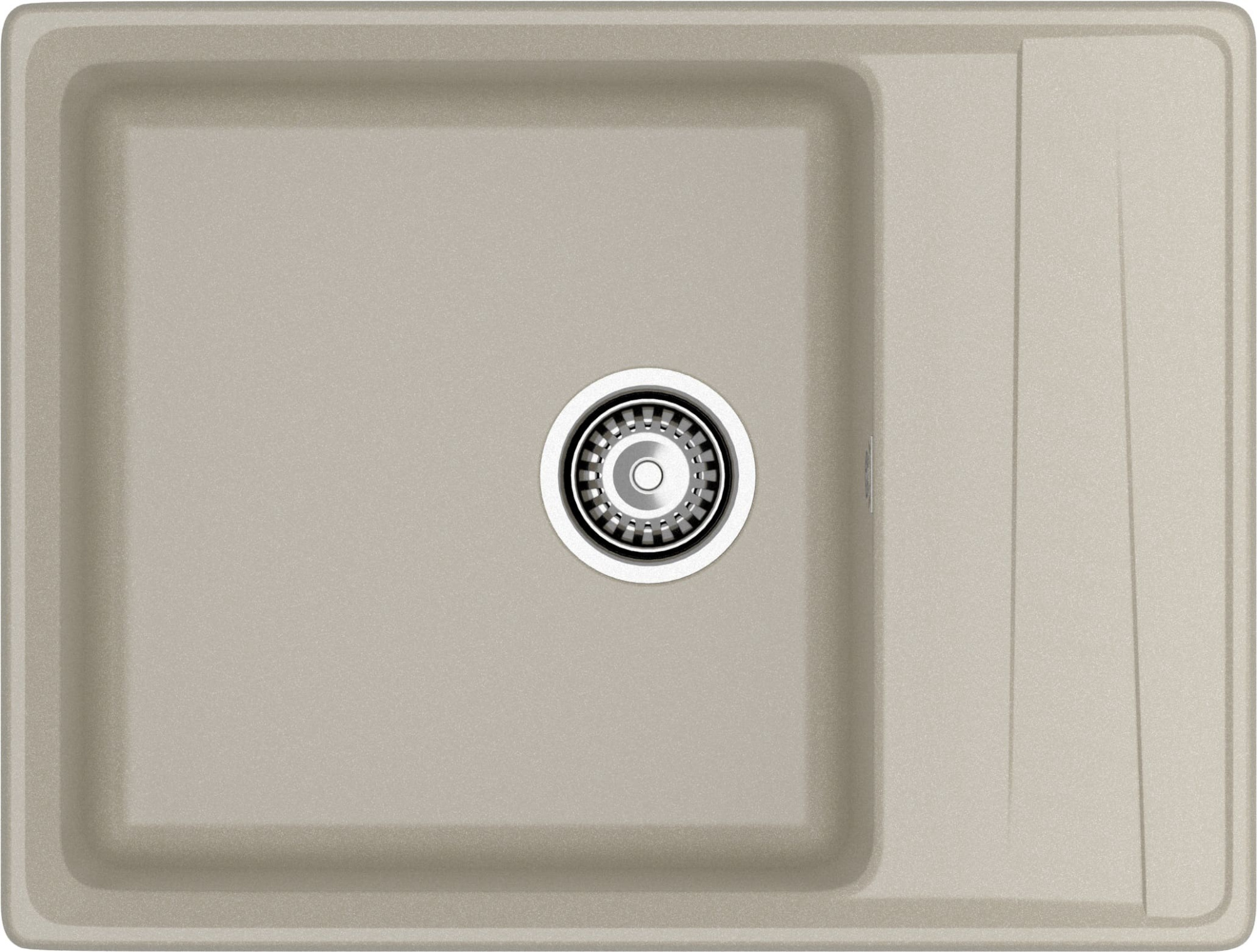 GRANFEST Мойка композит LEVEL, GF-LV-660L, чаш+кр 660*500, топаз