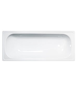 ANTIKA Ванна стальная 150x70x40 cм. с опорной подставкой, с рантом, белая орхидея, ВИЗ