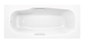 Ванна стальная BLB ATLANTICA HG B80J handles с шумоизоляцией и отверстиями для ручек 1800х800 мм, лист 3,5 мм (B80JTH001 handles)