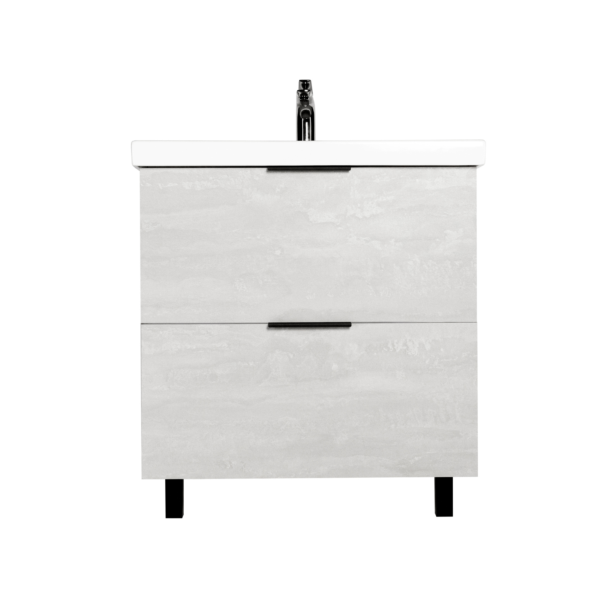 Тумба под раковину VIANT БЕРЛИН 80 напольная цемент (VBER80MDC-T2Y)