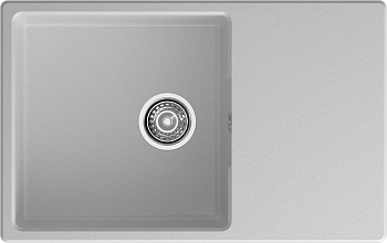 GRANFEST Мойка URBAN 678L  1-чаша+крыло 780*490мм серый арт.GF-UR-