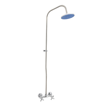 Смеситель для душа СЛАВЕН Прораб СЛ-ДВ-О32 с верхним душем хром