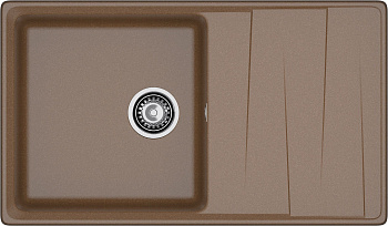 GRANFEST Мойка композит LEVEL , GF-LV-860L, чаша+крыло 860*500, терракот 