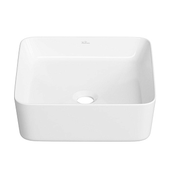 Накладная раковина для ванной комнаты Wellsee Mint 338101000: квадратная раковина, ширина умывальник