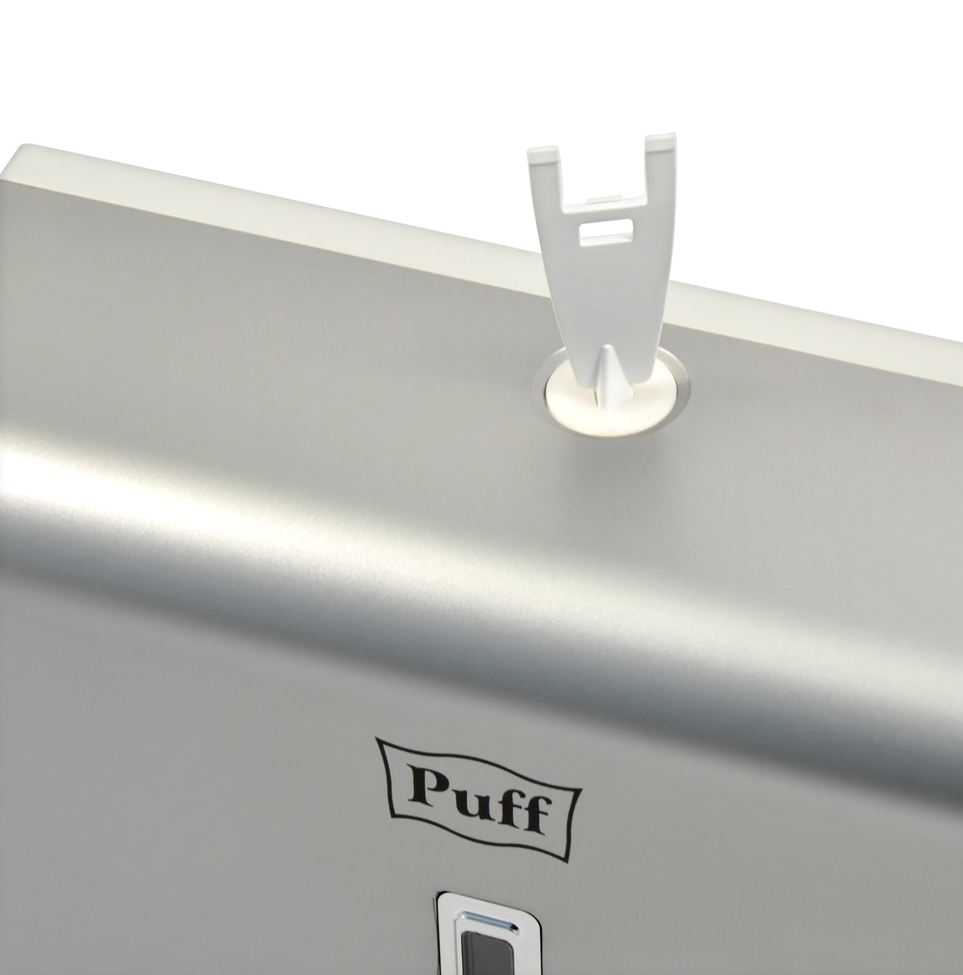 Диспенсер бумажных полотенец Puff-5130S, хром, с замком, ABS-пластик