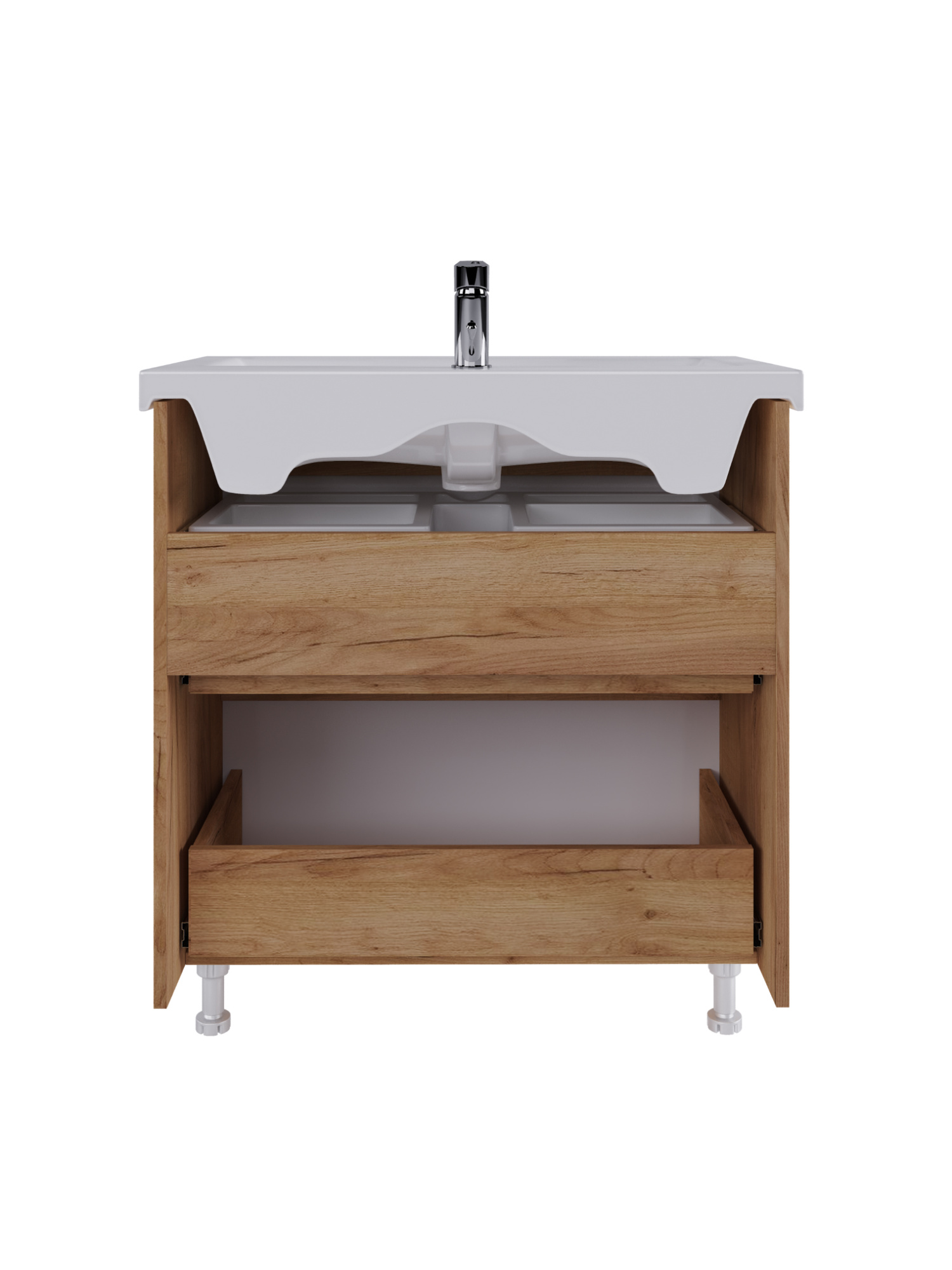 Тумба под раковину VIGO Wave 80 напольная 385 дуб золотой