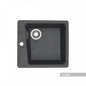 Мойка для кухни  Парма  510x470x175 мм, квадратная, графит
