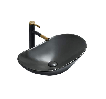 Раковина Velvex 7811AMB, черная