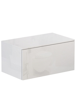 Тумба VELVEX Unit 800-0-2 навесная белый глянец