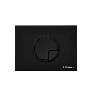 Кнопка  для инсталляции NOVUM R5, черная SoftTouch, BERGES