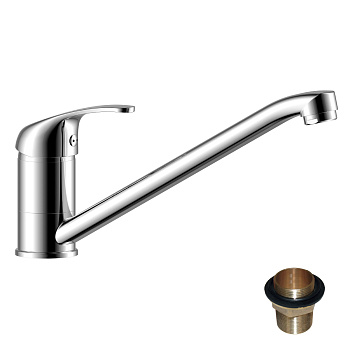 Y35 Смеситель для кухни, пов.излив 229мм, р/ОД, хром, ROS, Y35-21U