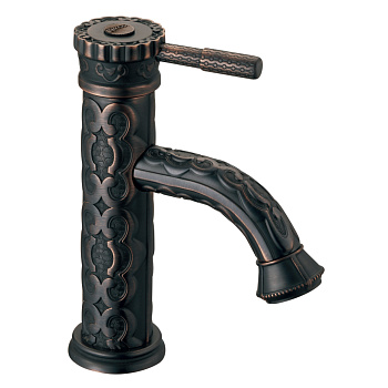 Jasmine Смеситель для раковины, монолит.излив 168мм, р/ОД, черная бронза, LM, LM6606ORB