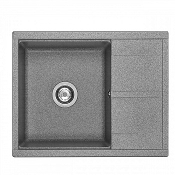 Мойка для кухни  Делия 65 650x516x218 мм, прямоуг. с крылом, серый