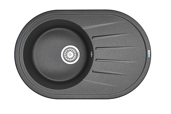 Кухонная мойка GRANULA (7601, ГРАФИТ)