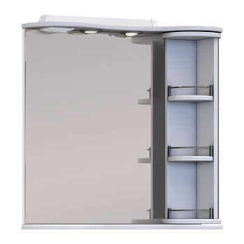 Зеркало с полками VIGO Callao 70 подвесное белый (zsh.CAL.70.El)