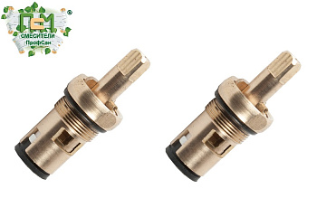 Комплект кран-букса керамическая ПРОФСАН M18х1 квадрат 7х7 (2шт) блистер PSM-1295B-181