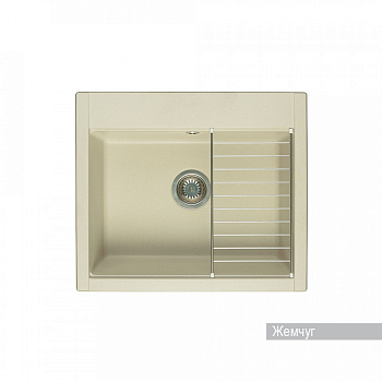 Мойка для кухни  Делия 60 602х517х218 мм, жемчуг