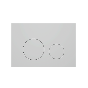 Клавиша смыва для скрытой инсталляции унитаза, АНИ Пласт, круглая, матовая белая, WP1300