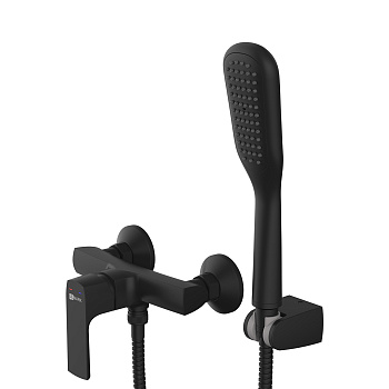 Ursus Смеситель для душа, без излива р/ОД, черный, LM, LM7203BL